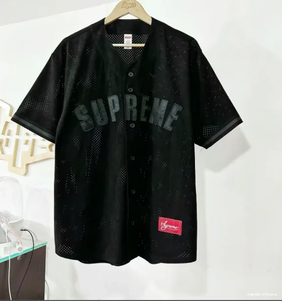 sleeved mesh suede baseball JERSEY 24SS ULTRASUDE short MESH BASEBALL 0504